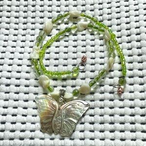Handmade Butterfly Pendant Necklace